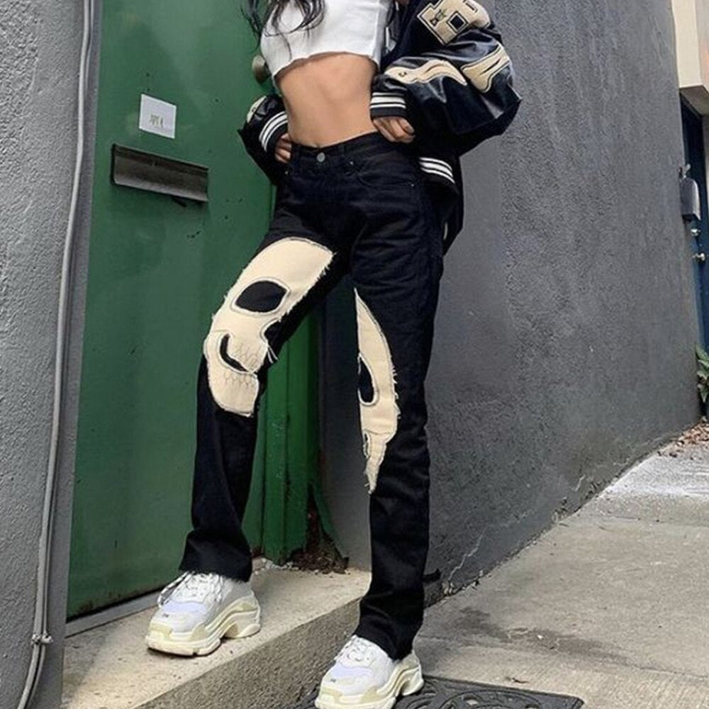 Skull Pants - Y2k station