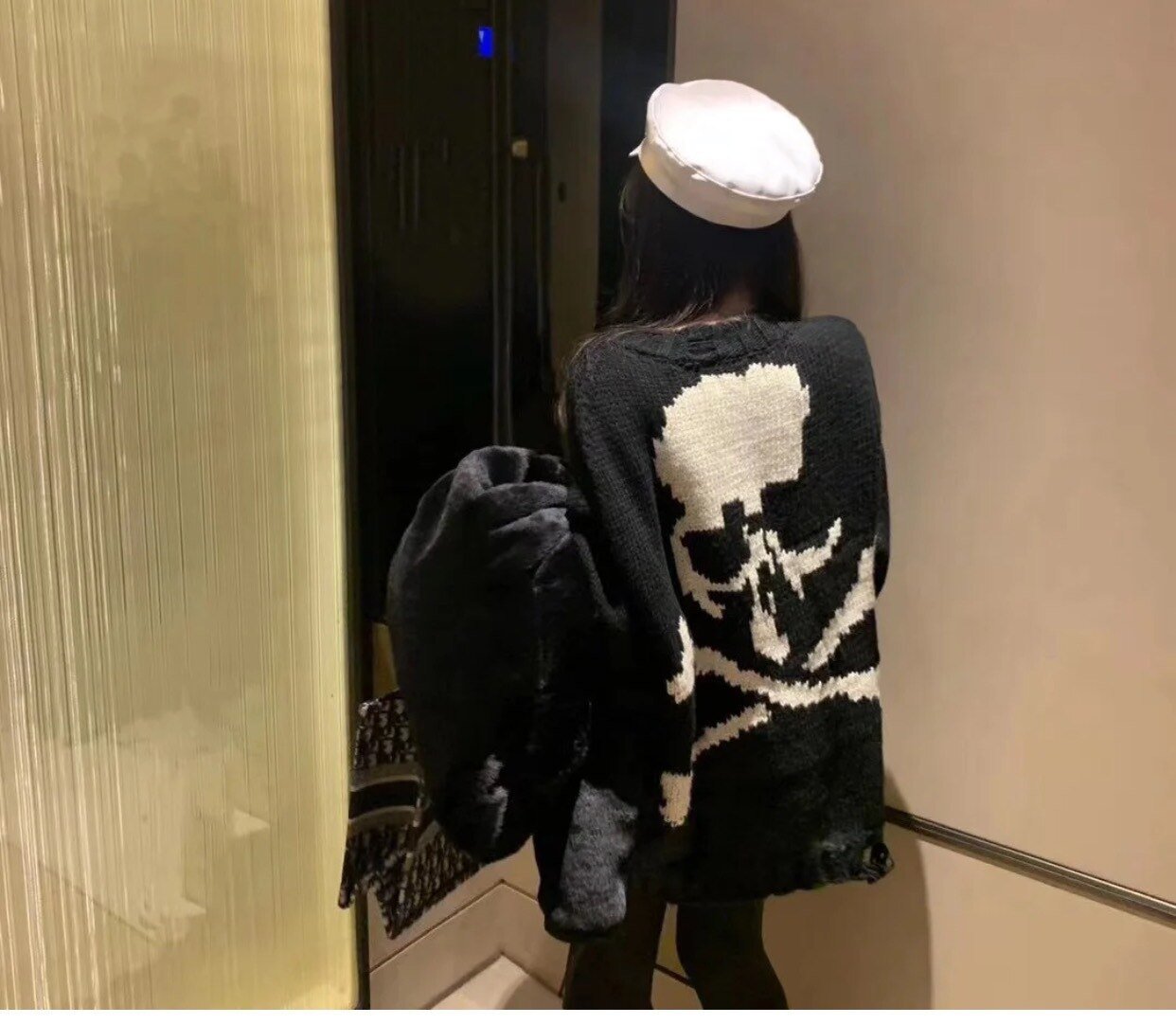 Skull Sweatshirt - Y2k station