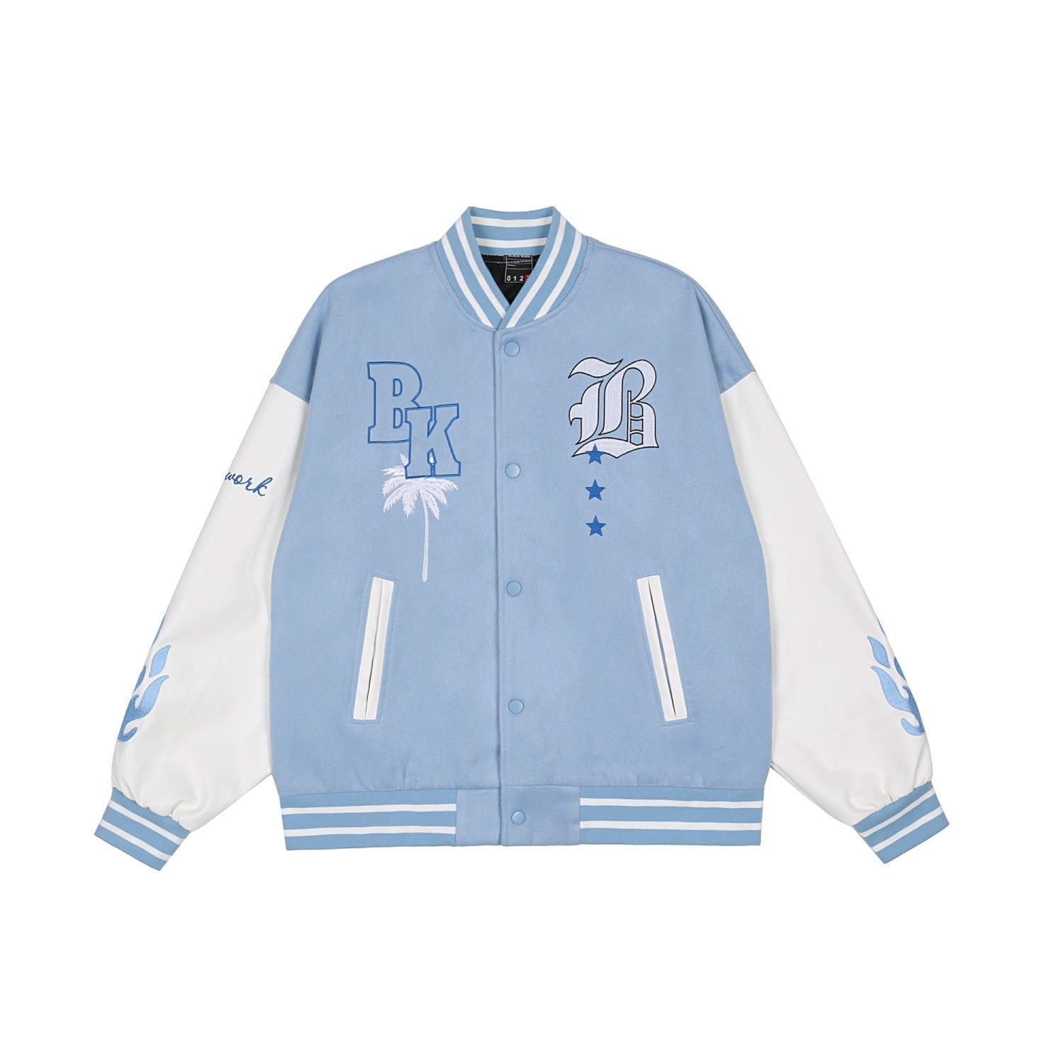 Sky Blue Varsity Jacket | Y2K Station - Y2k station