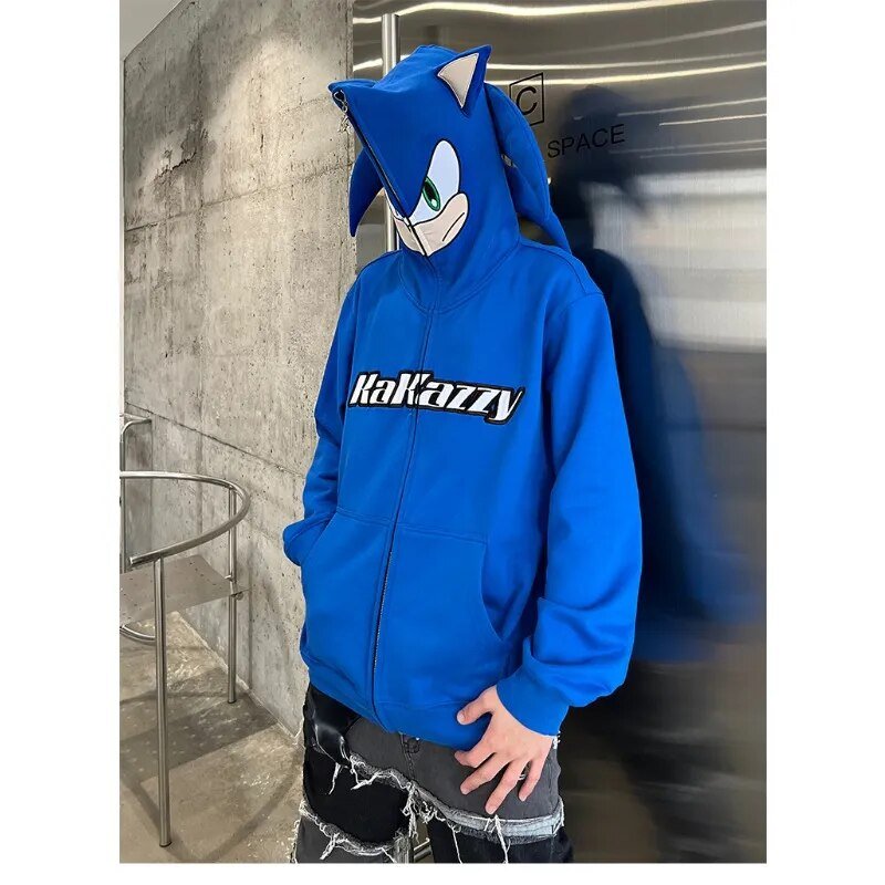 Sonic hoodie with spikes - Y2k station