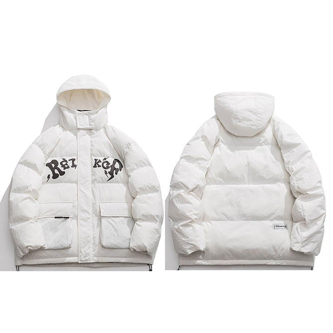 Uk Drill Puffer Jacket | Y2K Station - Y2k station