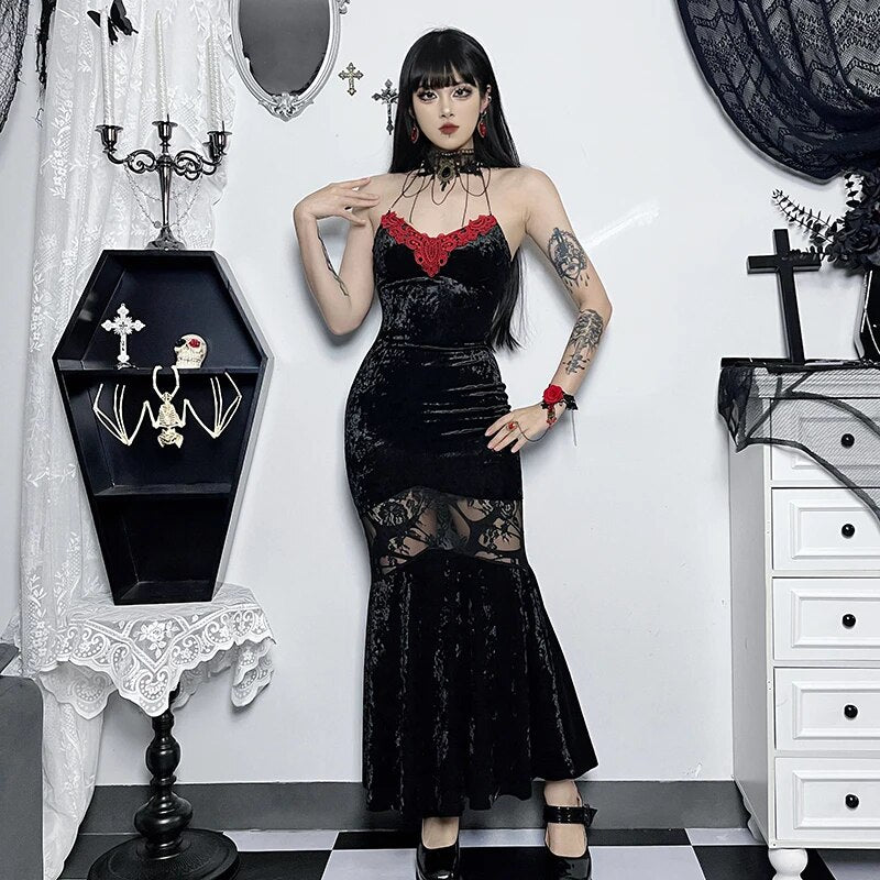 Vampire goth dress - Y2k station