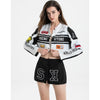 White racer jacket - Y2k station