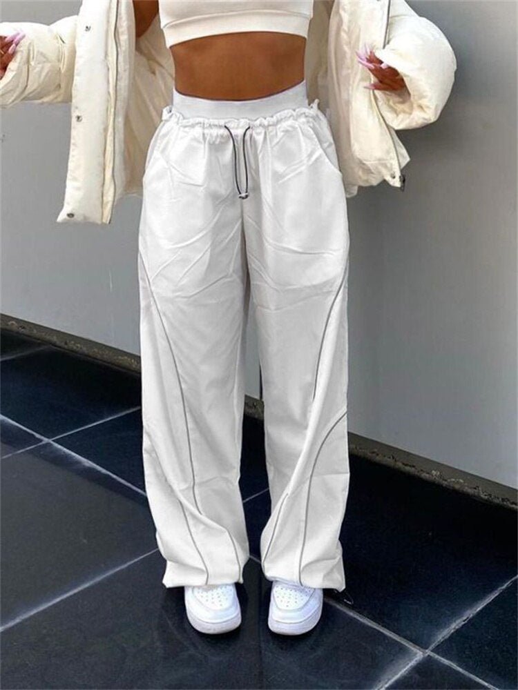 White Track Pants - Y2k station
