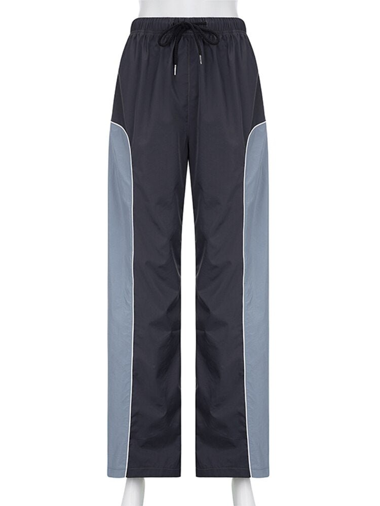 Wide Leg Parachute Pants - Y2k station