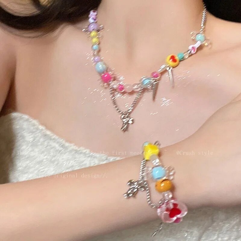 Y2K aesthetic necklace