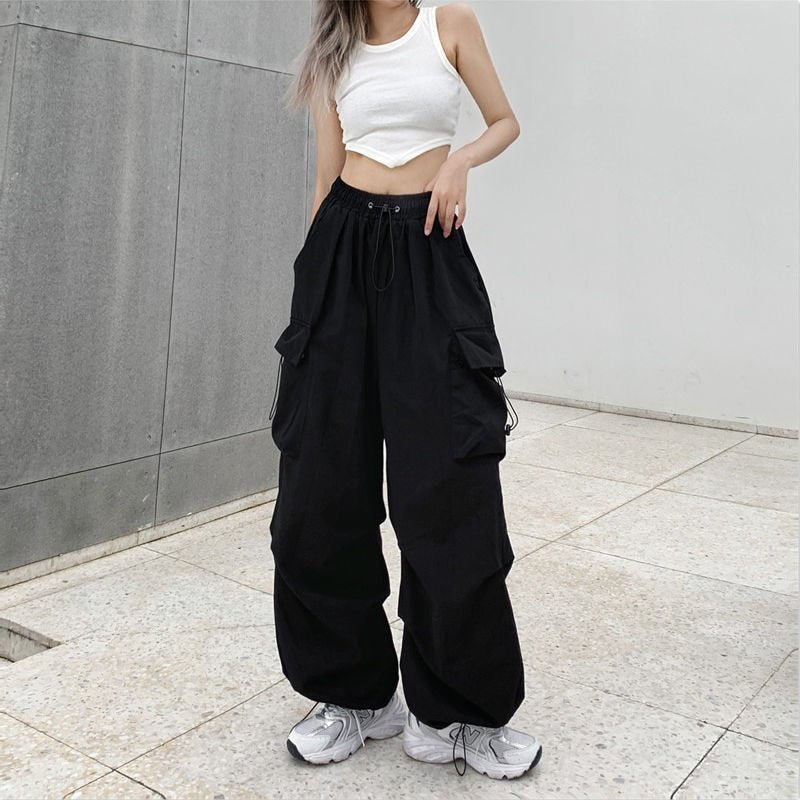 Y2K Black cargo pants - Y2k station