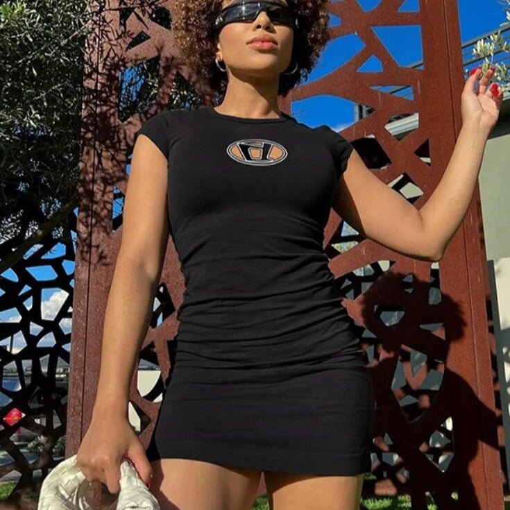 Y2K black dress - Y2k station