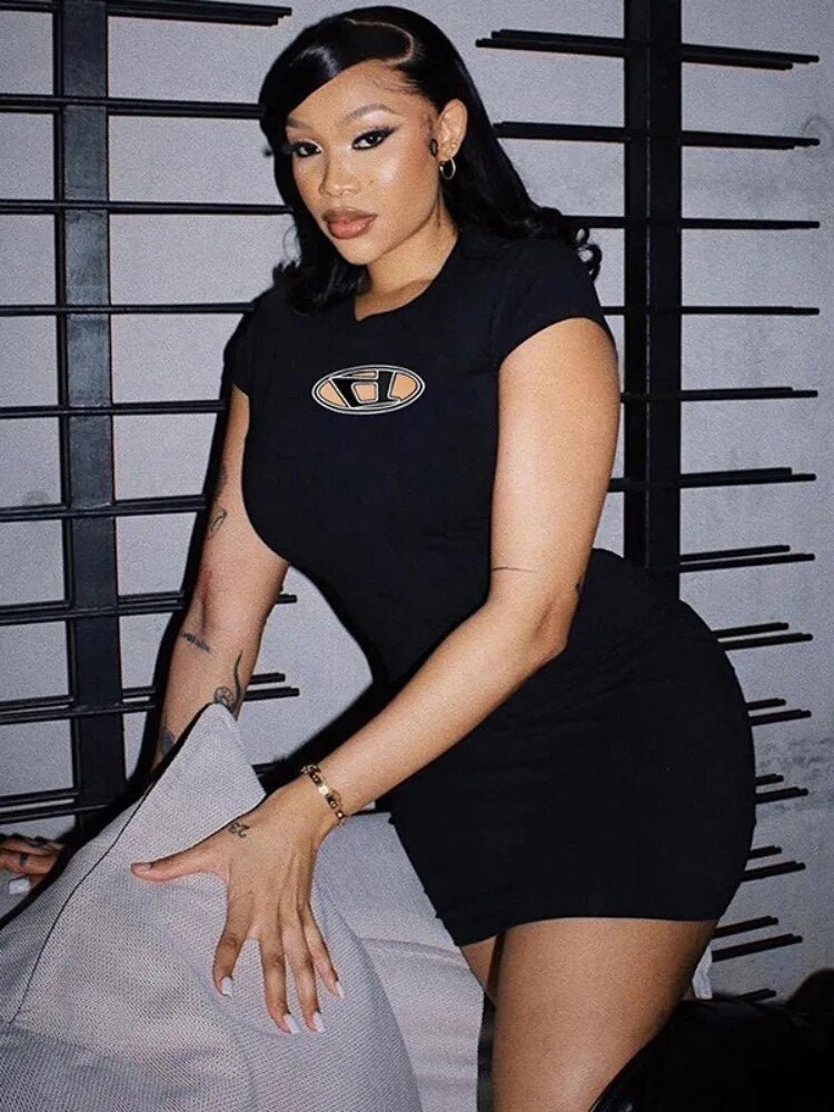 Y2K black dress - Y2k station