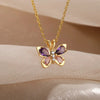 Y2K butterfly necklace - Y2k station