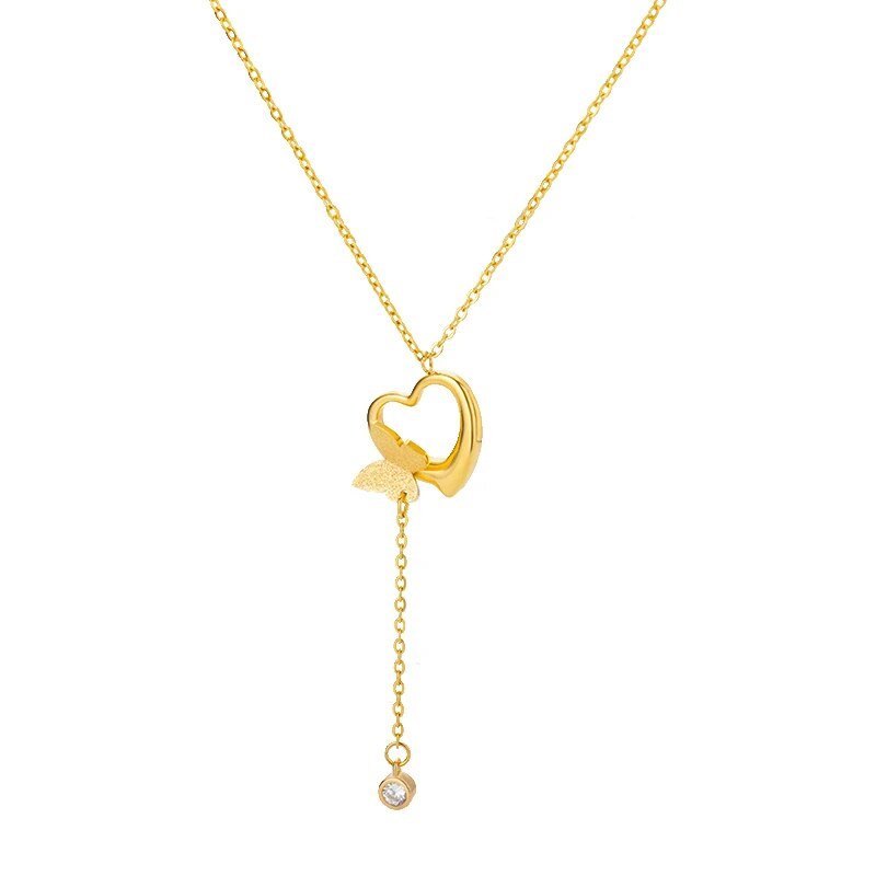 Y2K butterfly necklace - Y2k station