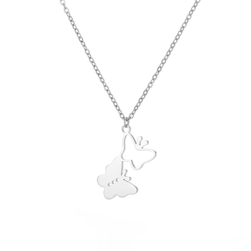 Y2K butterfly necklace - Y2k station