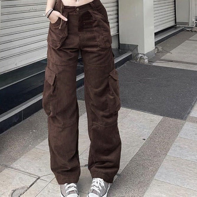 Y2K corduroy cargo pants - Y2k station