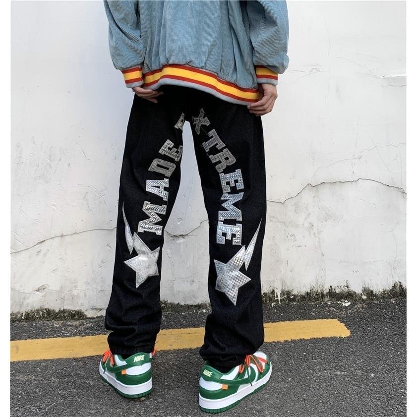 Y2K embroidered jeans - Y2k station