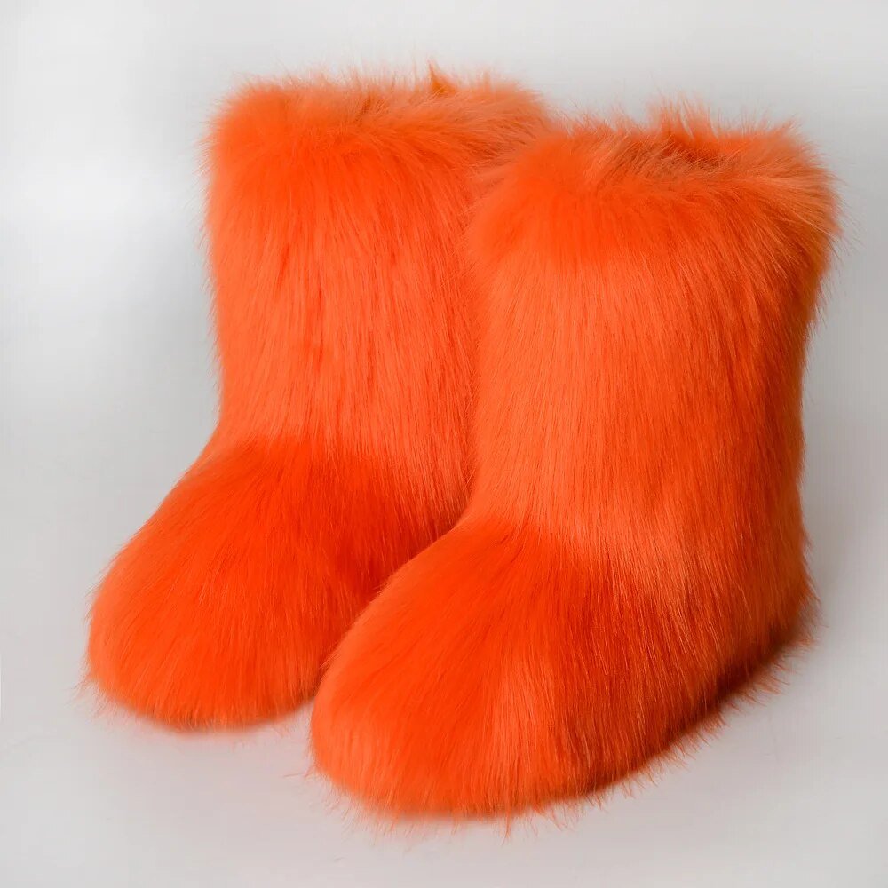 Y2K fluffy boots - Y2k station