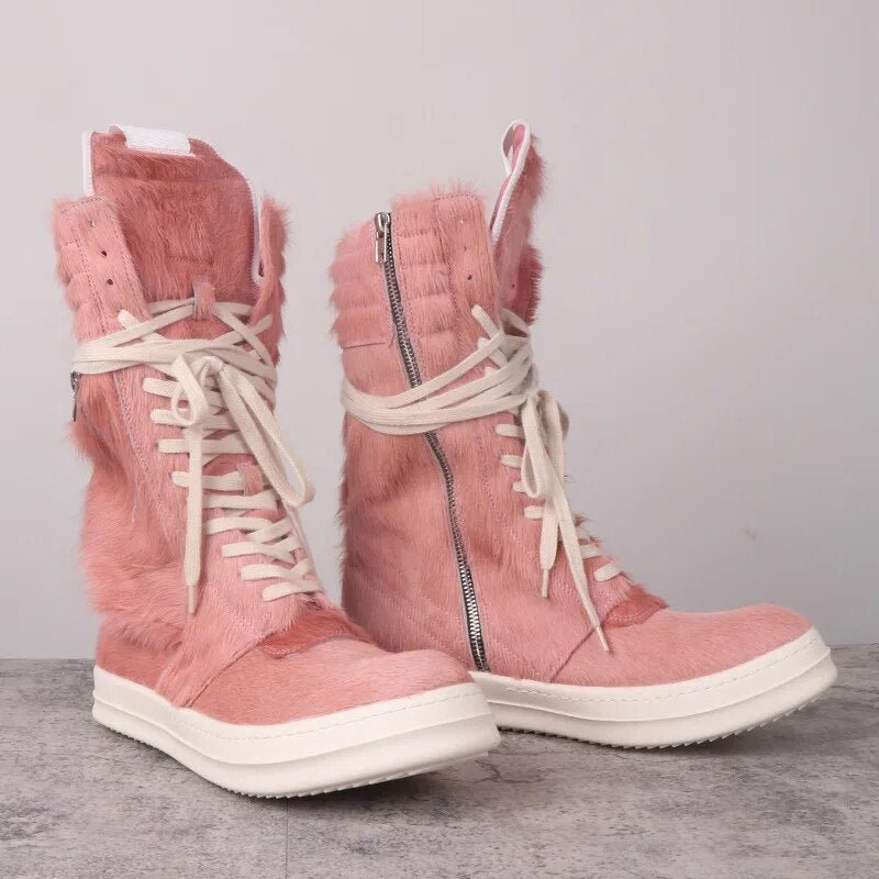 Y2K fur boots - Y2k station