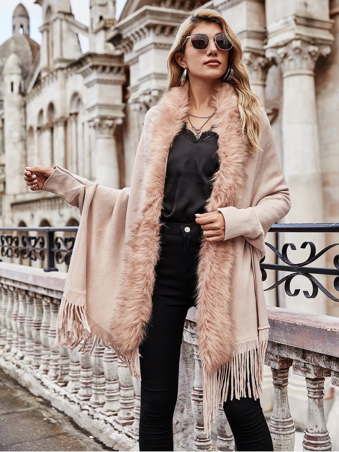Y2k fur trim jacket | Y2K Station - Y2k station