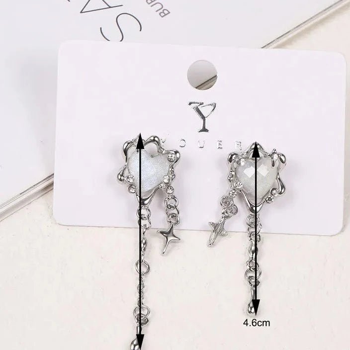 Y2K heart earrings - Y2k station