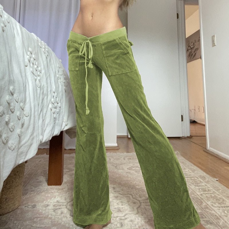Y2K velvet pants