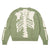 Green Skeleton Sweater-Y2k station