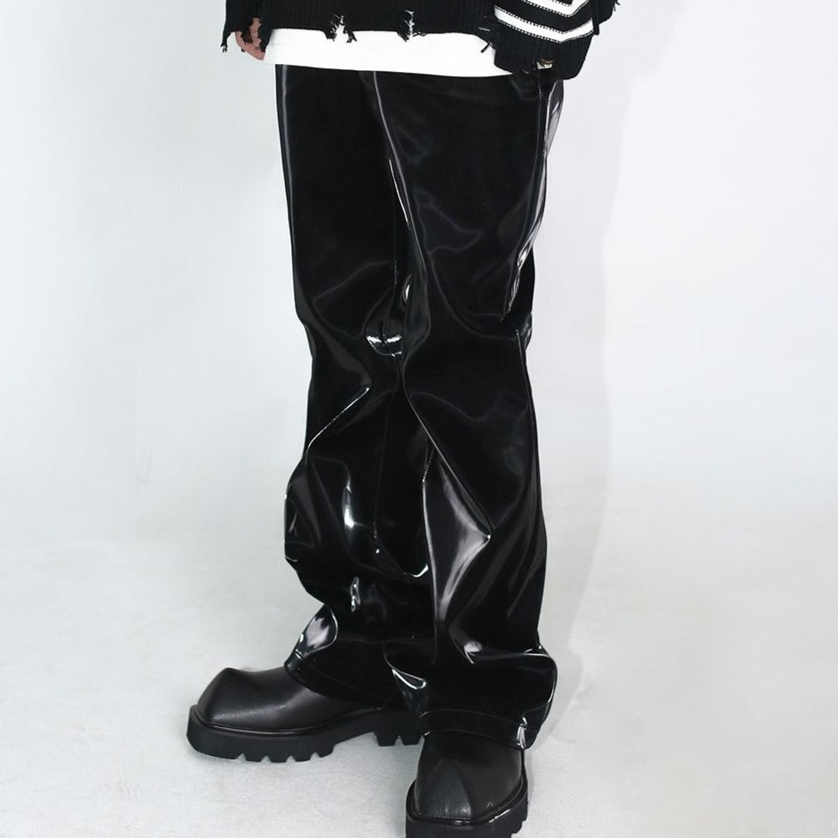 Y2K leather pants-Y2k station