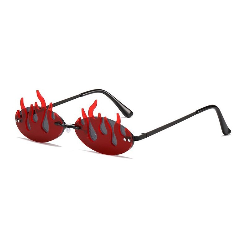 Red Flame Sunglasses-Y2k station