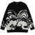 Black Skull Sweater-Y2k station